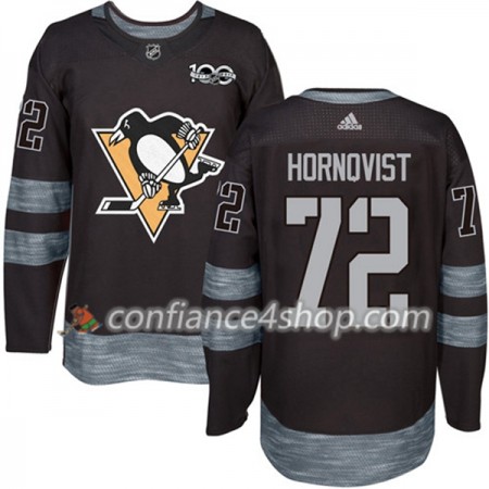 Adidas Maillot de Hockey Pittsburgh Penguins Patric Hornqvist 72 1917-2017 100th Anniversary Noir Authentic - Homme